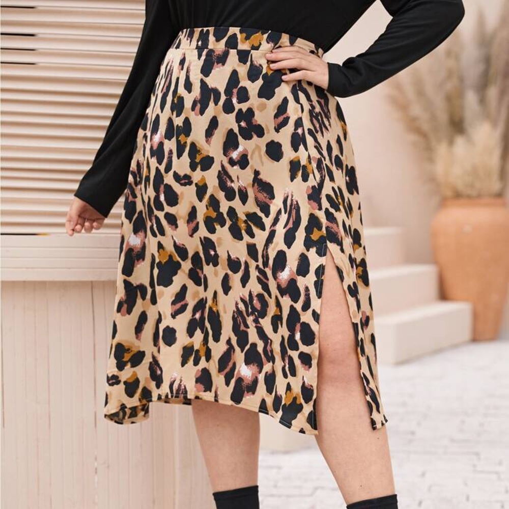Animal print skirt